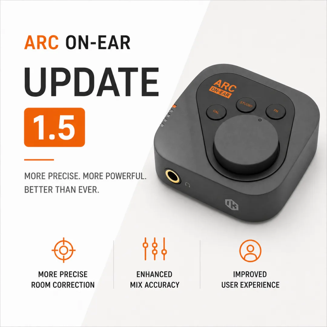 ARC ON EAR 1.5 업데이트 — 인이어 모니터(IEM) 보정 추가