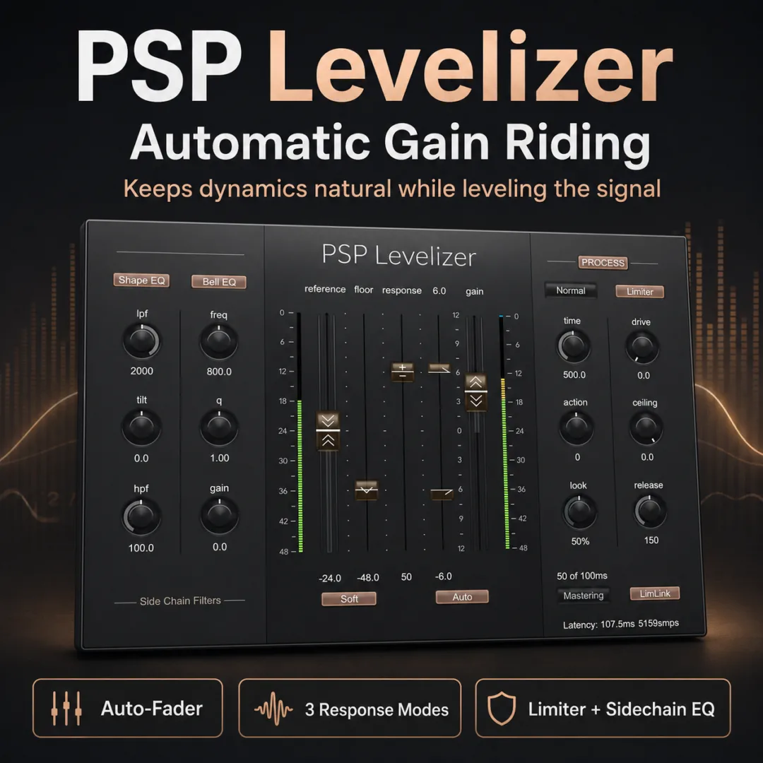 PSP Levelizer — 다이내믹 살리고 레벨만 자동으로 잡아 주는 ‘오토 페이더’