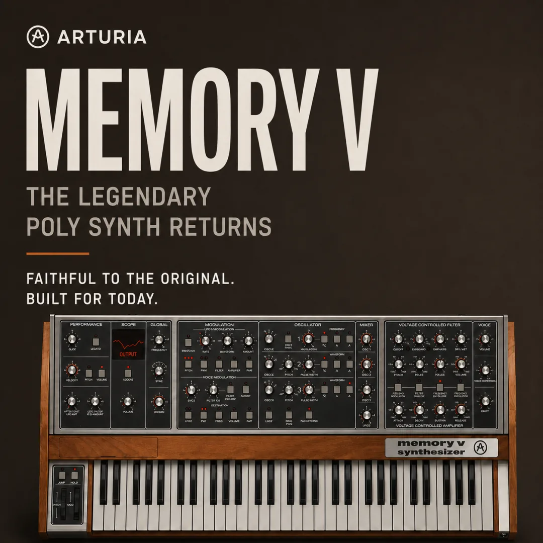 Arturia Memory V — 소프트웨어 신디사이저 출시!