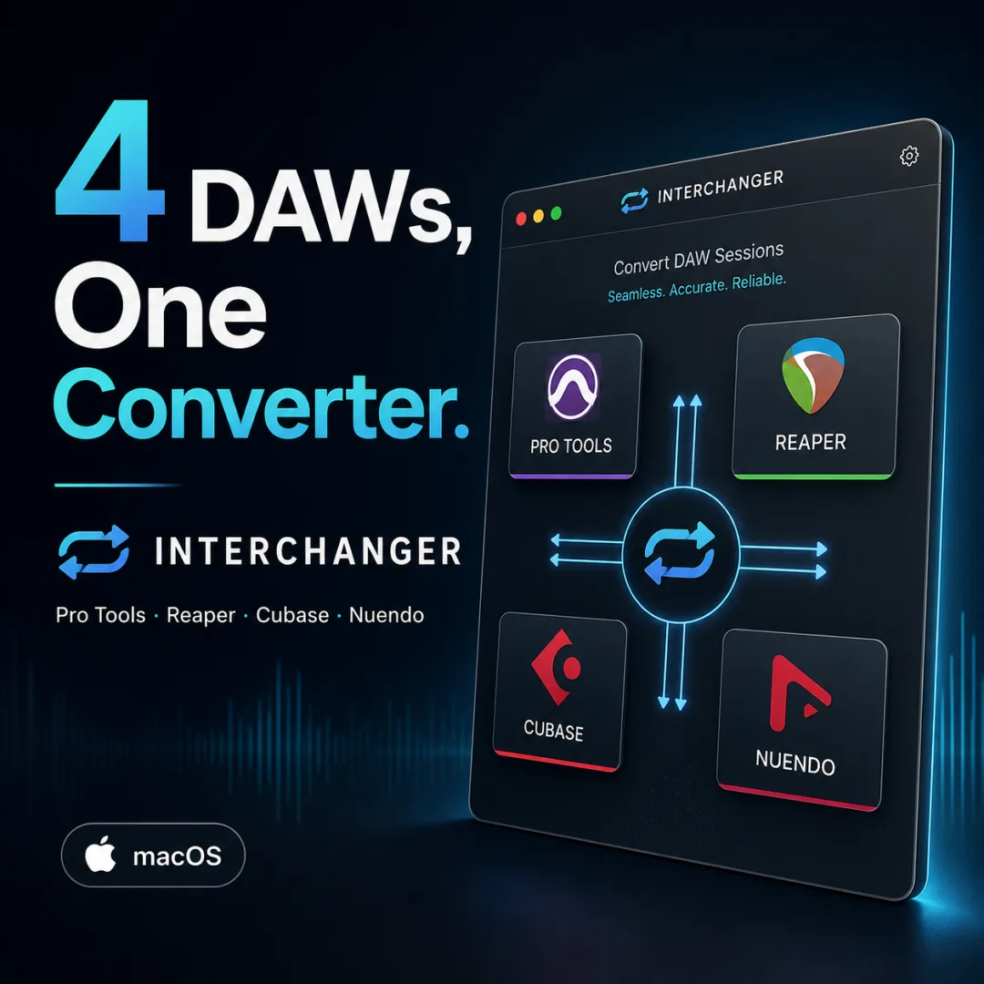 Interchanger, 세션 갈아타기? — DAW 네 개를 하나로 잇는 컨버터 출시