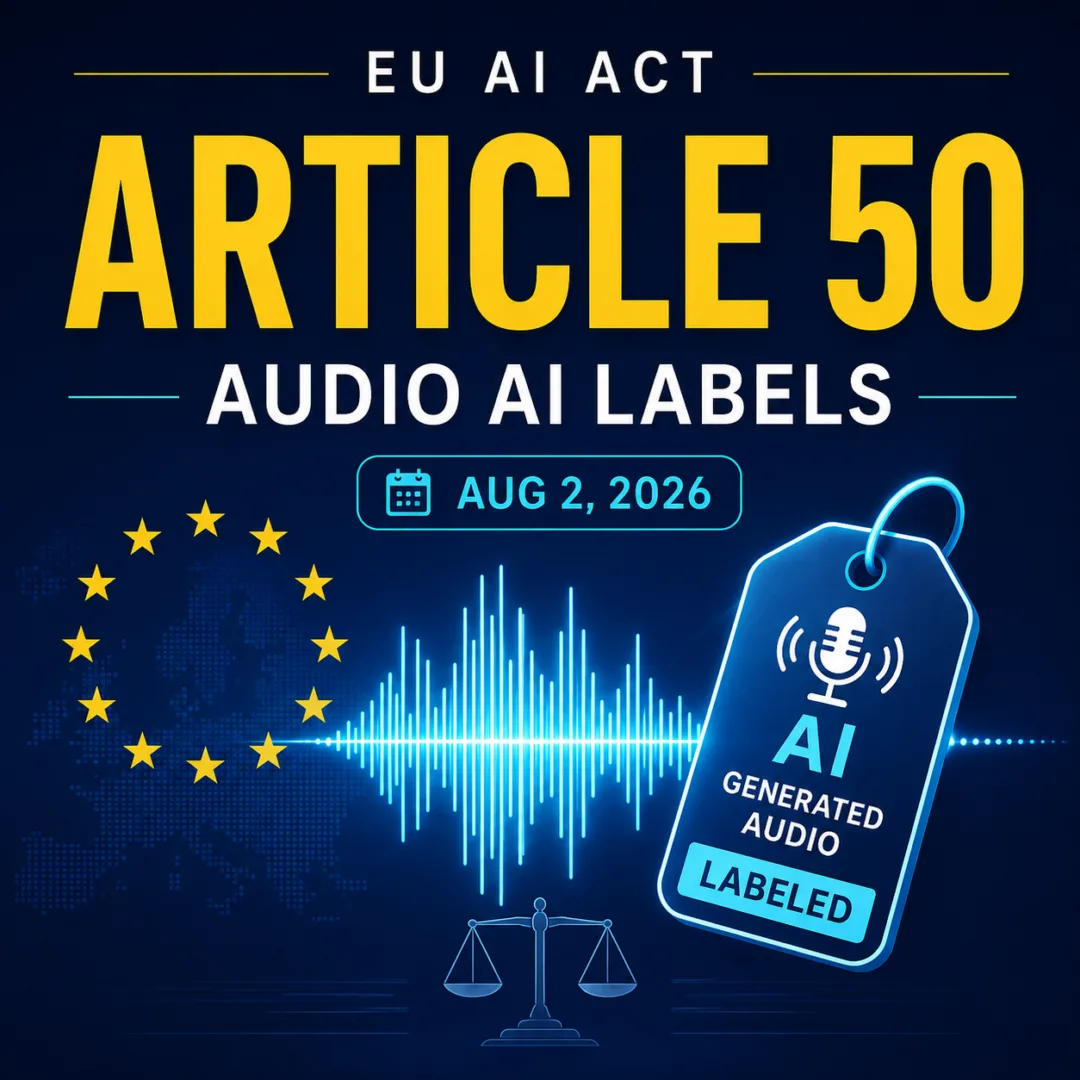 EU AI 법 시행 — 오디오 AI에 라벨이 붙는다
